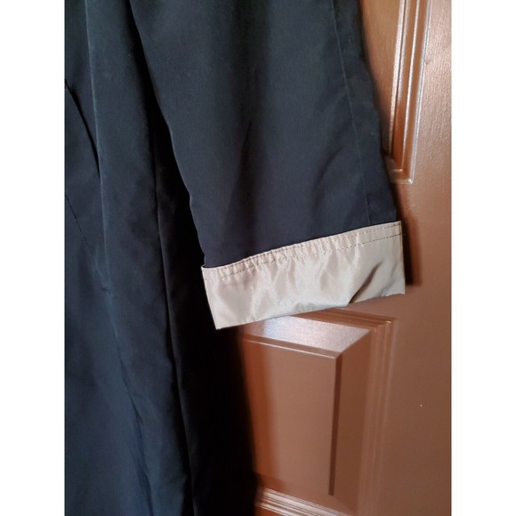 APPLESEED'S Women's Black Lined Hooded All Weather Raincoat Size Petite Small - Picture 3 of 8